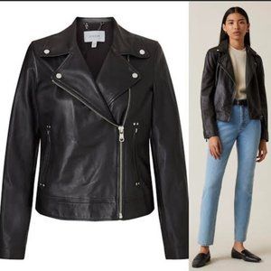 Jigsaw Leather Biker Jacket